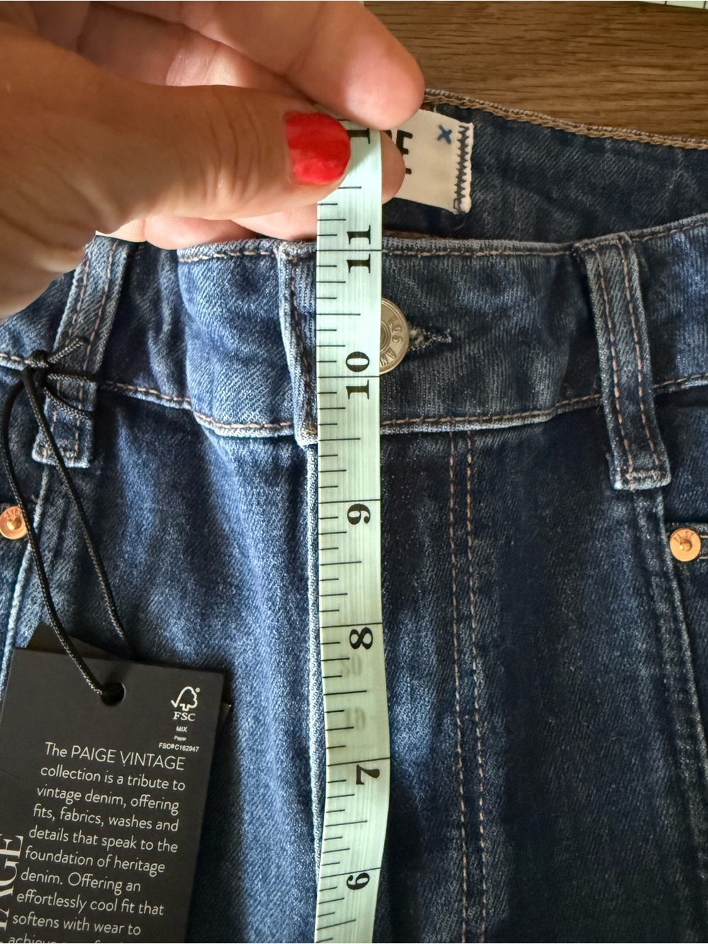Paige “Alexis cargo” barrel jeans in Rubio • NWT • Women’s 25 - Picture 8 of 9